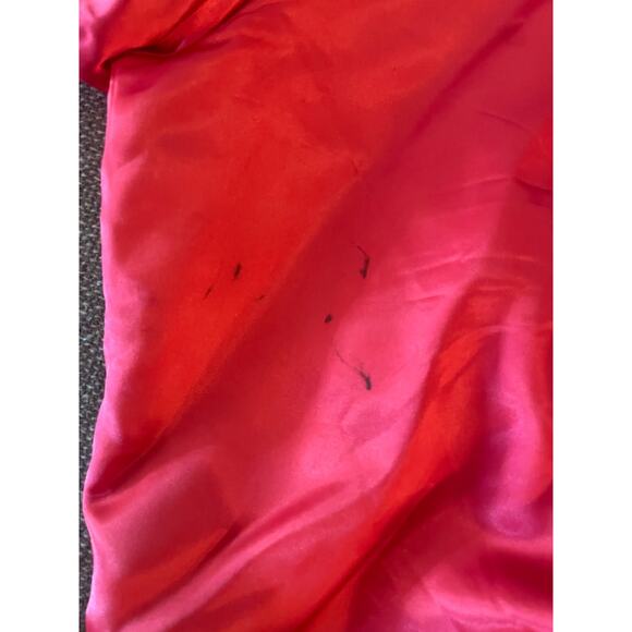 Vintage Caesars Atlantic City satin red jacket LARGE bomber made in USA vantage - Picture 8 of 16